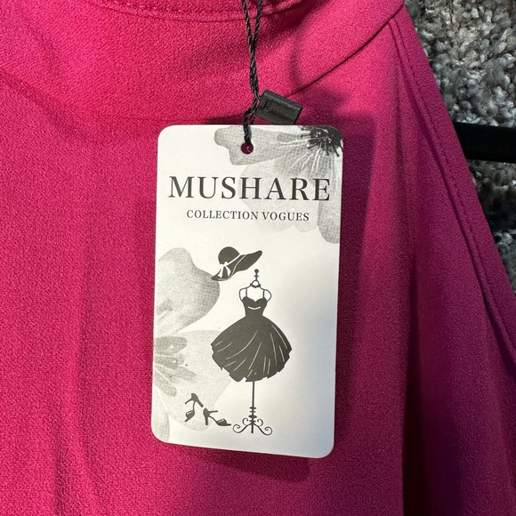 NWT MUSHARE Women's Halter Neck Maxi Dress SZ Large - Picture 6 of 8